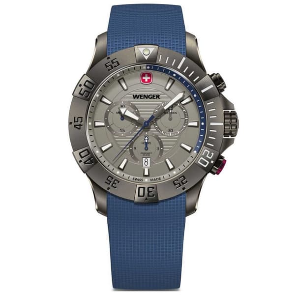 Mens Watch Wenger 01.0643.126, Quartz, 43mm, 20ATM