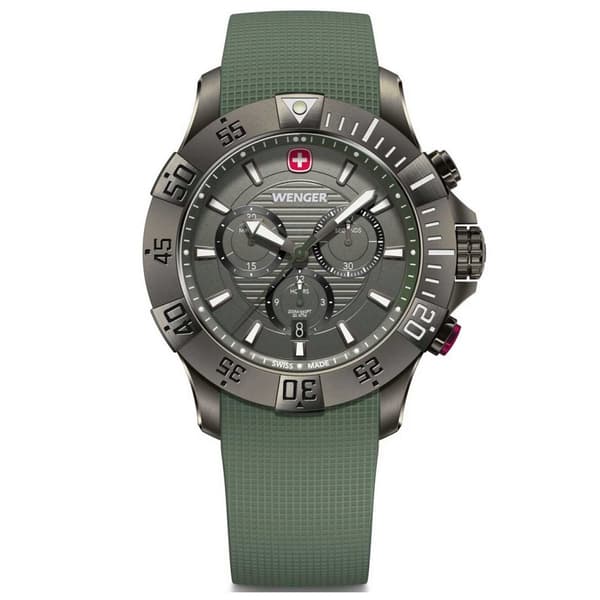 Mens Watch Wenger 01.0643.127, Quartz, 43mm, 20ATM