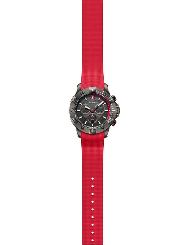 Mens Watch Wenger 01.0643.128, Quartz, 43mm, 20ATM
