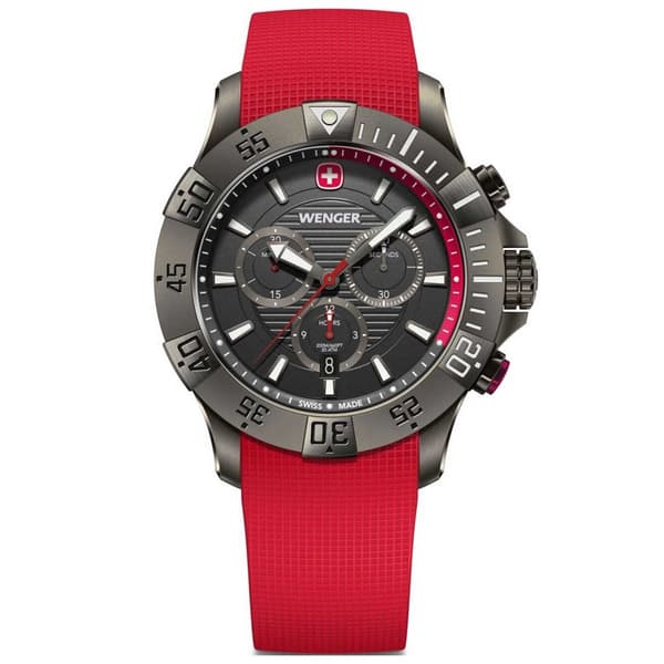 Mens Watch Wenger 01.0643.128, Quartz, 43mm, 20ATM