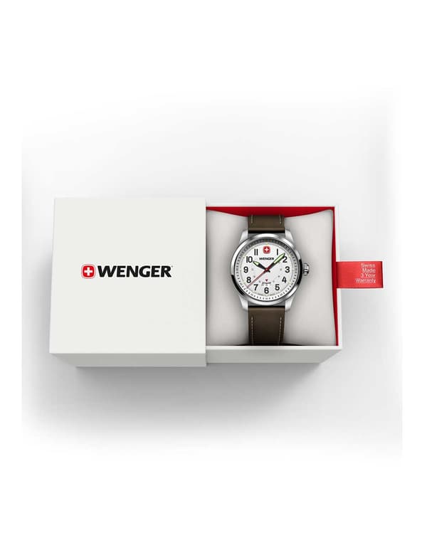 Mens Watch Wenger 01.0541.120, Quartz, 43mm, 10ATM