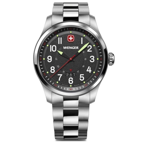 Mens Watch Wenger 01.0541.122, Quartz, 43mm, 10ATM