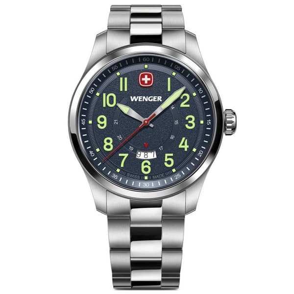 Mens Watch Wenger 01.0541.123, Quartz, 43mm, 10ATM