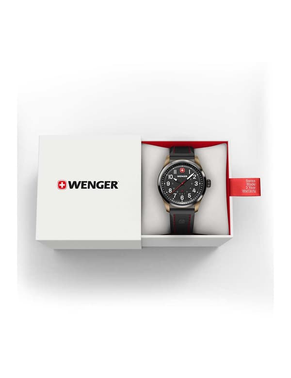 Mens Watch Wenger 01.0541.124, Quartz, 43mm, 10ATM