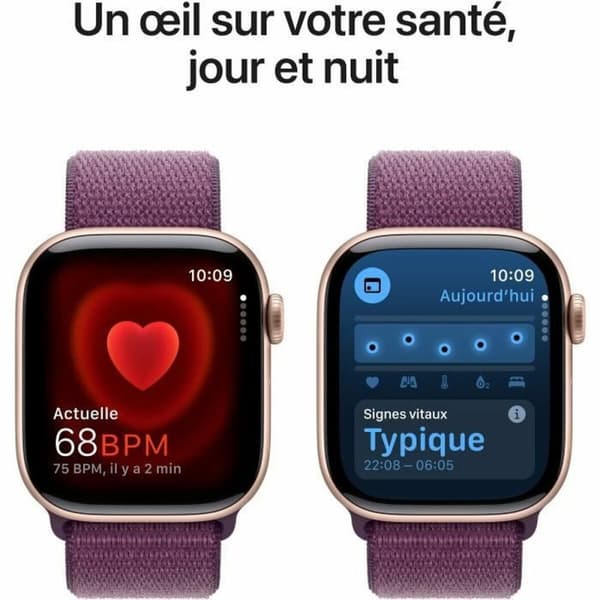 Smartklokke Apple Lilla Rose Gull