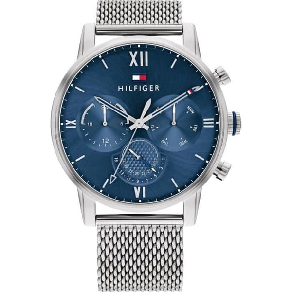 Tommy Hilfiger – Herrklocka – Kvarts – Multitavlor – Silverarmband i rostfritt stål – 1791881