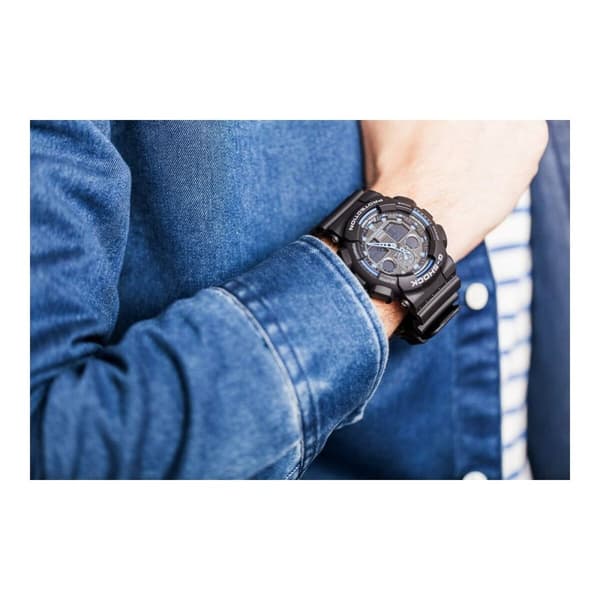 Herrklocka Casio G-Shock GA-100-1A2ER Ø 51 mm Svart Multicolour
