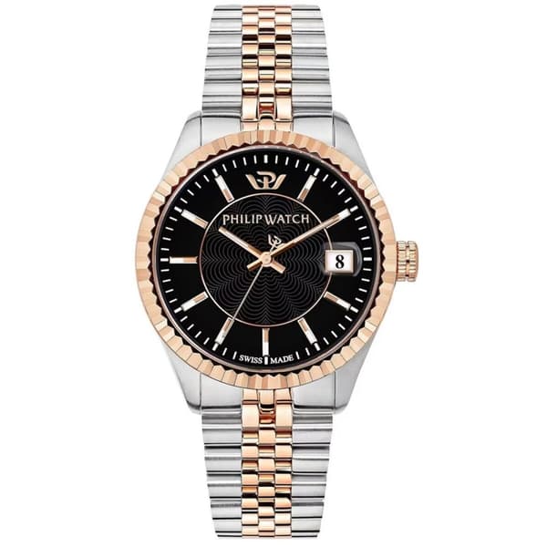 Miesten rannekellot Philip Watch R8253597085 Musta Hopeinen