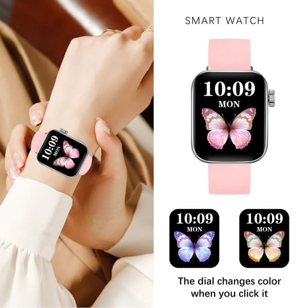 INF Smart Watch med Bluetooth-opkald og sundhedsovervågning - Sølv