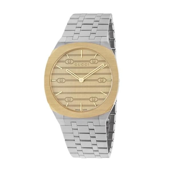 Klocka - GUCCI - 25H - Kvarts - Stål - Guld - 38 mm