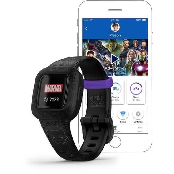 GARMIN vivofit jr3 - Black Panther - Aktivitetsarmband för barn
