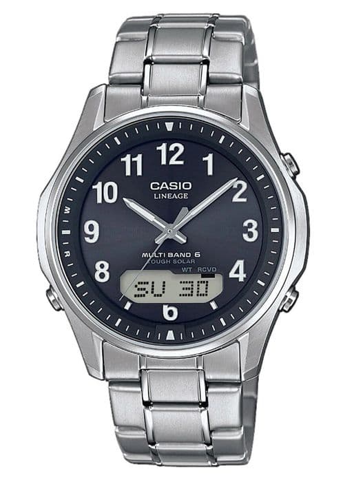 Analog klocka - CASIO - LCW-M100TSE-1A2ER - Kvarts - Rostfritt stål - Vattentålig 3 bar