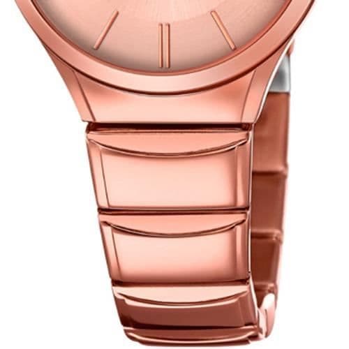 Kvinna Klocka - Lotus - Minimalistisk - Kvarts - Rostfritt stål - Rosé