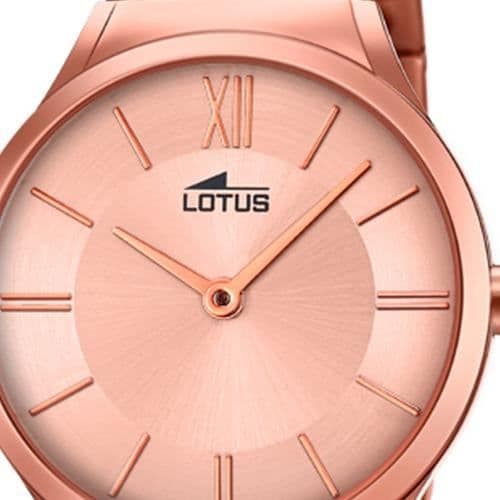 Kvinna Klocka - Lotus - Minimalistisk - Kvarts - Rostfritt stål - Rosé