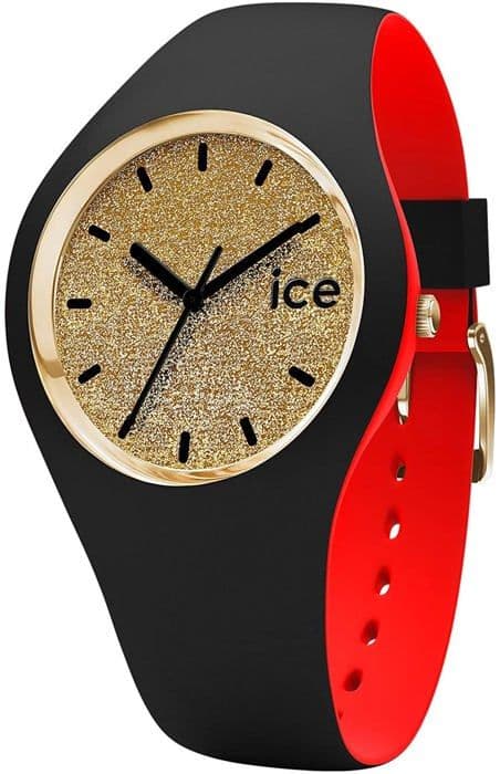 Klocka - Ice-Watch - ICE loulou Gold Glitter - Silikon - Svart - Analog