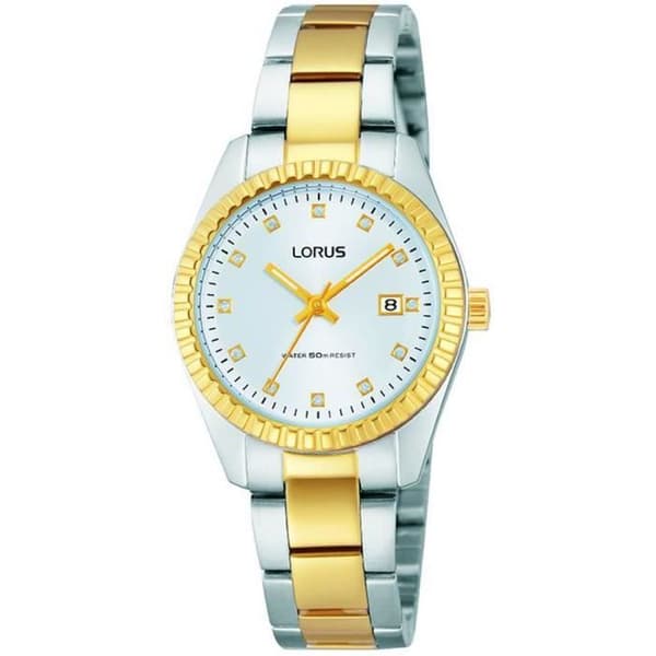 Damklocka - LORUS WATCHES - RJ284AX9 - Kvarts - Analog - Rostfritt stål