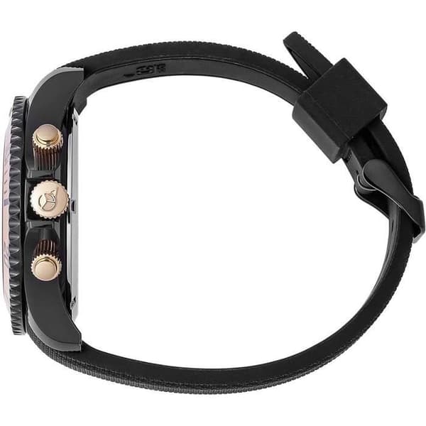 Ice-Watch - ICE urban Black Rose-Gold - Svart herrklocka med silikonband - Chrono - 016307 (Large)