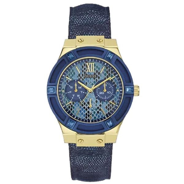 Damklocka - R.GUESS - SRA JET SETTER W0289L3 - Kvarts - Analog - Rostfritt stål