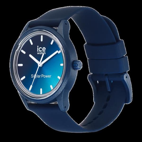 Ice Watch - Damklocka - Soldriven - Analog - Blå silikonrem - 020604