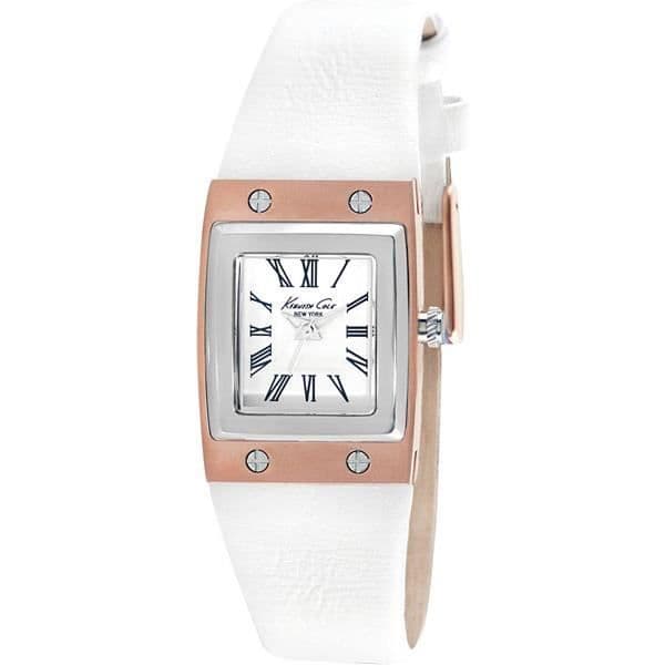 Kvinna Klocka - KENNETH COLE - CHELSEA IKC2821 - Kvarts - Analog - Vit Silikon