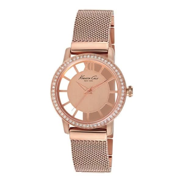 Klocka - KENNETH COLE - IKC4955 - Milanese mesh armband - 3 ATM vattentät - Kristaller