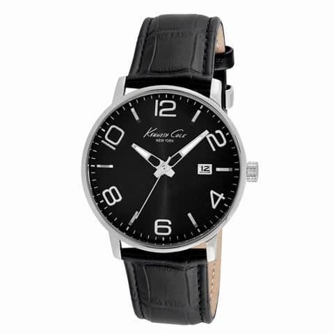 Klocka - Kenneth Cole - KC8005 - Kvarts - Läder - Svart