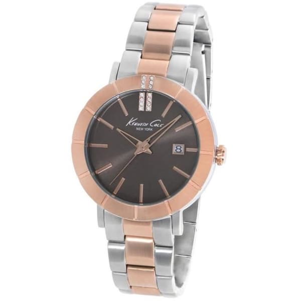 Klocka - Kenneth Cole - KC4866 - Kvarts - Analog - Dam - Brun