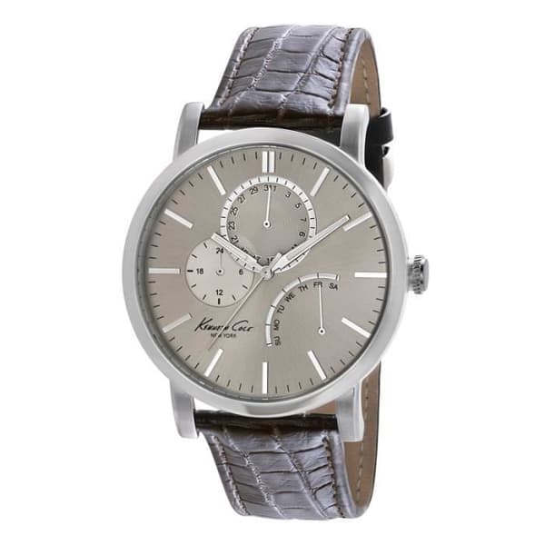 Herrklocka - KENNETH COLE - IKC1945 - Brunt läder - 5 ATM vattentät - Analog kvarts