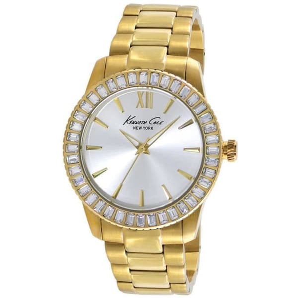 Damklocka - KENNETH COLE - CLASSIC IKC4989 - Guld - Silver - Kvarts - Analog