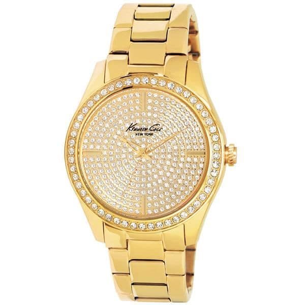 Kvinnoarmbandsur - KENNETH COLE - BROOKLYN PAVE IKC4957 - Kvarts - Analog - Rostfritt stål