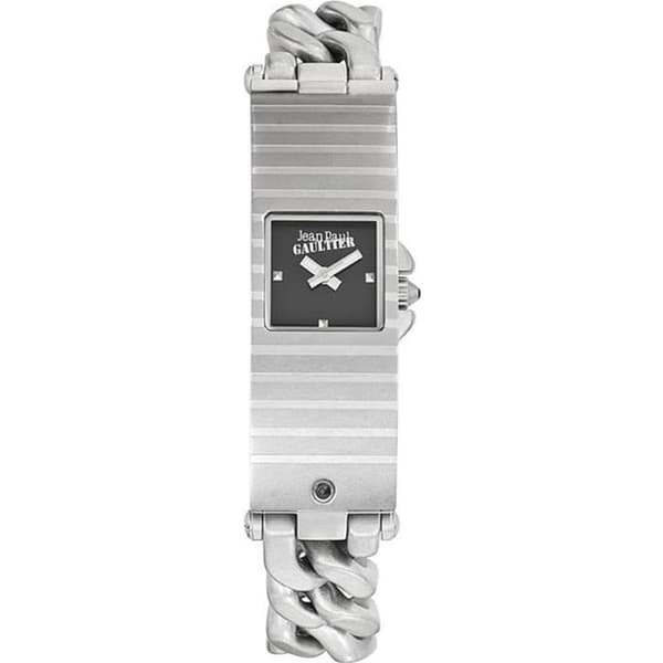 Damklocka - JEAN PAUL GAULTIER - LADY 8501002 - Svart - Silver - Rektangulär