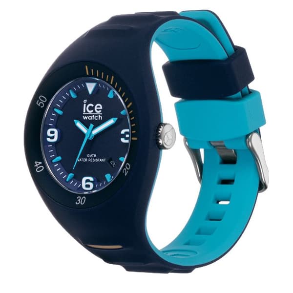 Silikon-/plastarmband för män - ICE WATCH - Klocka Ice Watch P.Leclercq Blå/Mediumturkos - Materialfärg:Blå