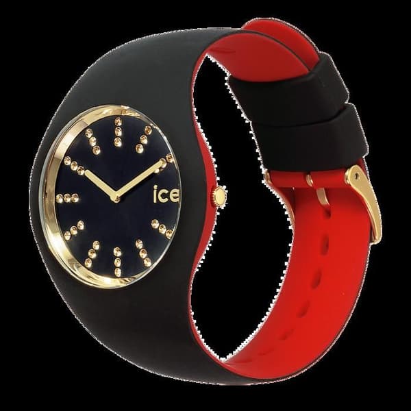 ICE WATCH klocka - Dam - 021047 - Vattentät 10 ATM - Svart silikonband