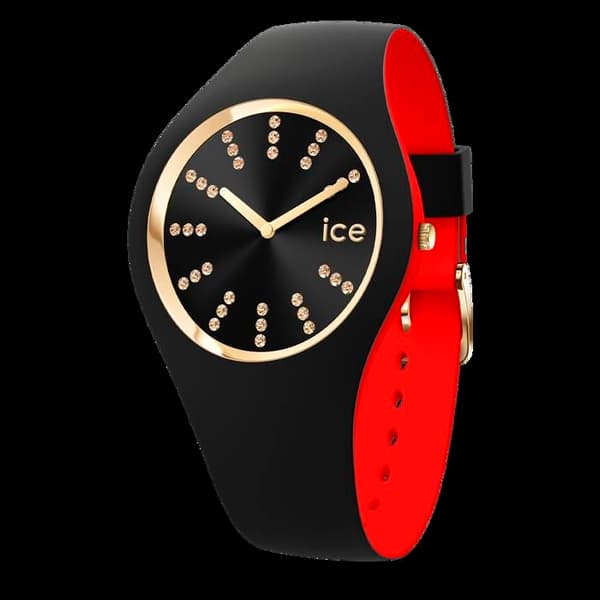 ICE WATCH klocka - Dam - 021047 - Vattentät 10 ATM - Svart silikonband