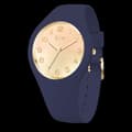 Miniatyrbild 3 av 4: ICE WATCH Watch - Dam - 021363 - Blå silikonrem - Vattentålig 10 Atm - Guldurtavla