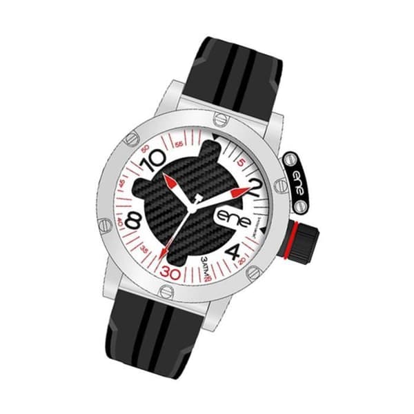 eneWatch - Herrklocka - Svart silikonband - Analog Quartz UE77857