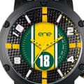 Miniatyrbild 2 av 2: Herrklocka - Ene Watches - eneWatch UE72654 - Grönt, svart och gult nylonband - Analog Quartz