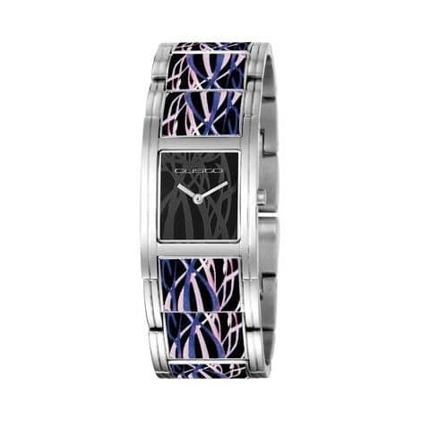 Damur - CUSTO - ON TIME GRAVURE CU011202 - Kvarts - Analog - Svart läder