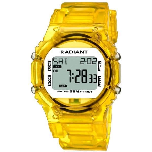 Klocka - RADIANT - NEW RAINBOW RA12160 - Quartz - Digital - Gul