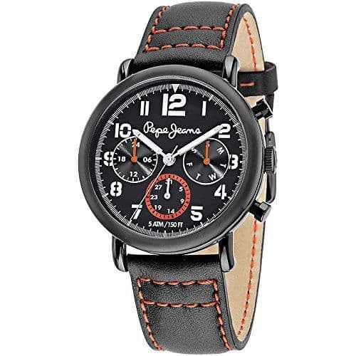Klocka - Pepe Jeans - R2351105001 - Kvarts - Analog - Svart Läder