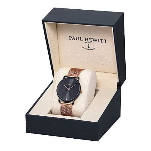 Klocka - PAUL HEWITT - Miss Ocean Black Sunray - Armbandet PH-M-B-BS-4 - Chic Stil - Analogisk