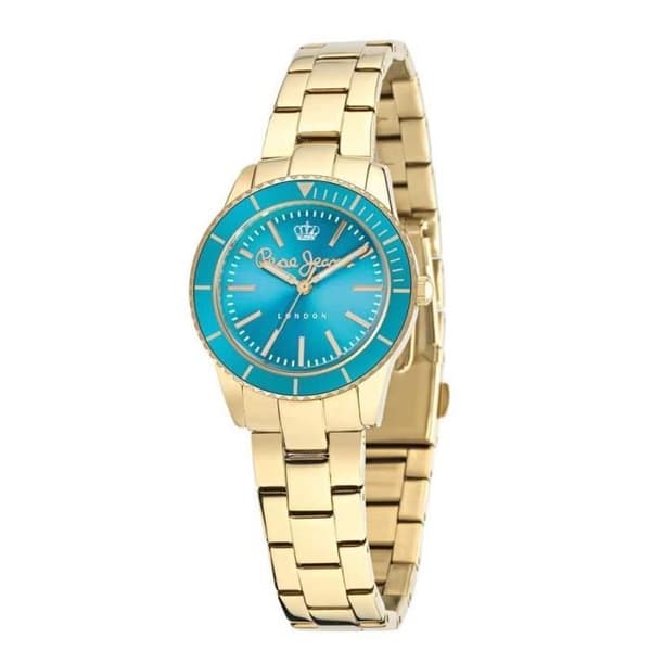 Klocka - CARRIE - R2353102502 - Mineralglas - Diameter 36mm - Färg turkos
