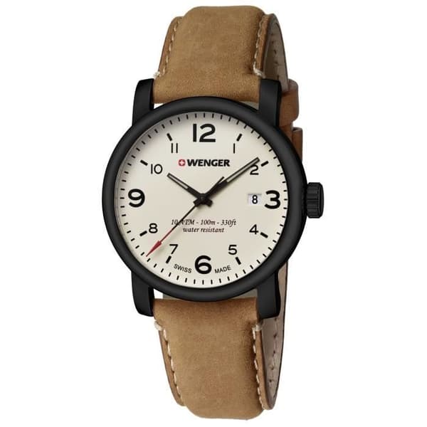 Herrklocka - URBAN HIPSTER - 01.1041.134 - Kvarts - Analog - Läder
