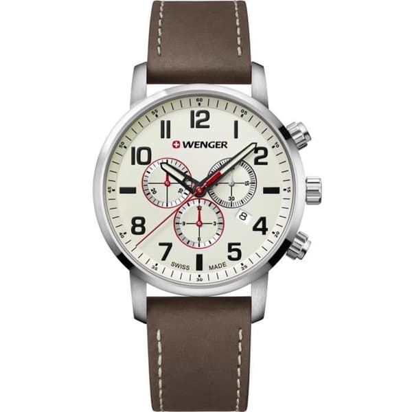 Klocka - Wenger - Attitude Chrono - Läder - Kvarts - Sport