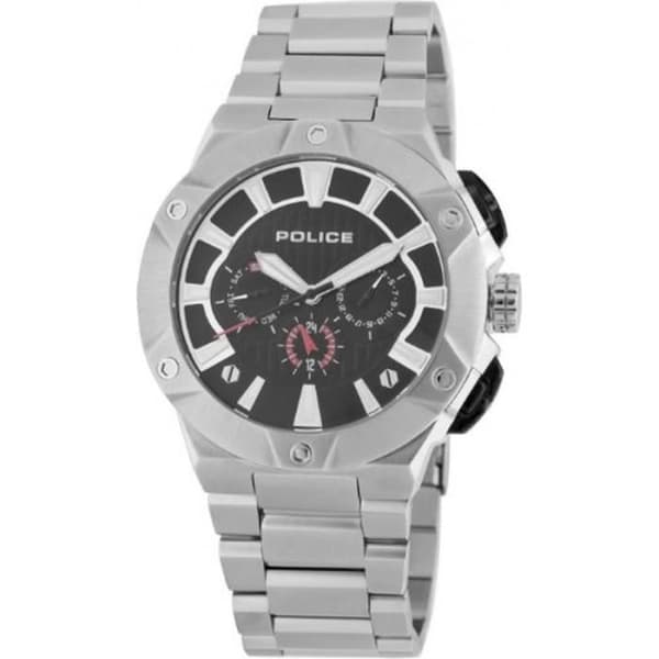 Herrklocka - Polis - PL-12740JS-02M - Analog - Rostfritt stål - Svart