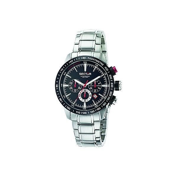 Klocka - Sektor - 850 - Kronograf - Svart armband - Vattentät 10 Atm - Kvarts