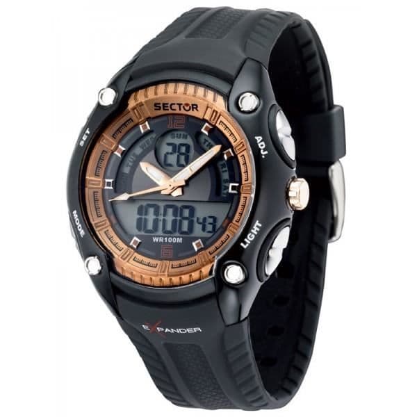 Sportklocka - Sektor - Expander Street R3251574001 - Digital-Analog - Kvarts - Svart