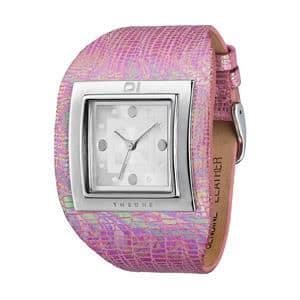 Damklocka - The One - AN01M01 - Kvarts - Rektangulär urtavla - Rosa läderarmband