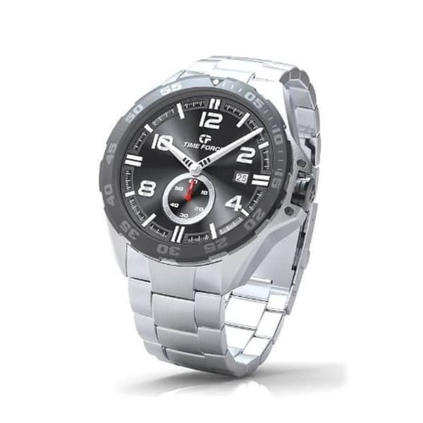 Herrklocka - Timeforce - TF3327M01M - Analog - Rostfritt stål - Svart