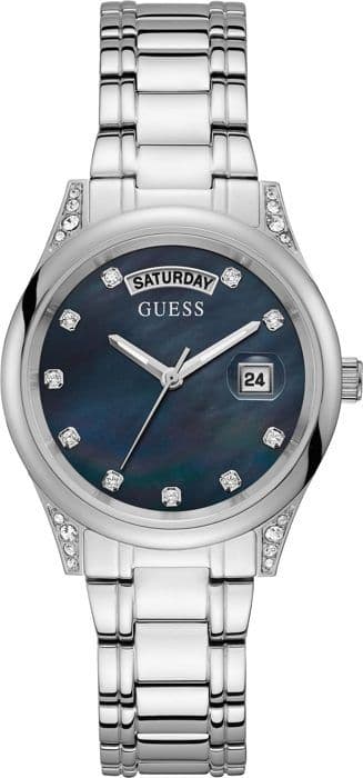 Klocka - Guess - GW0047L1 - Svart - 3 ATM vattentäthet - Chic stil